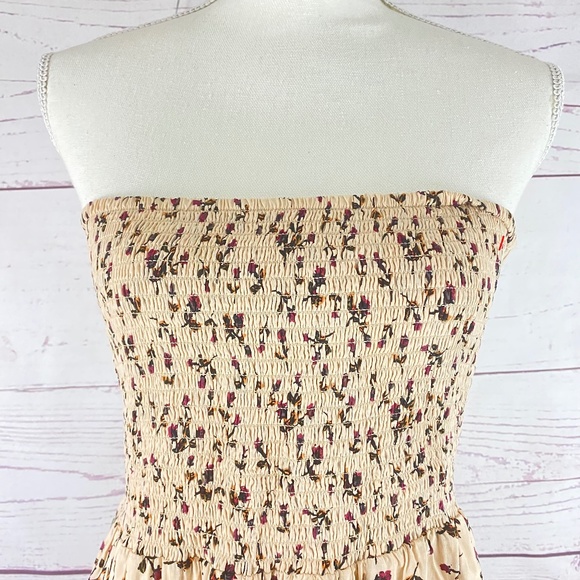 FREE PEOPLE Floral Smocked Open Back Maxi Dress - Picture 2 of 6